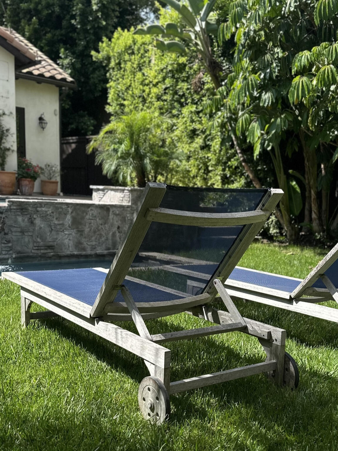 Custom outdoor cushion and patio chair restoration
